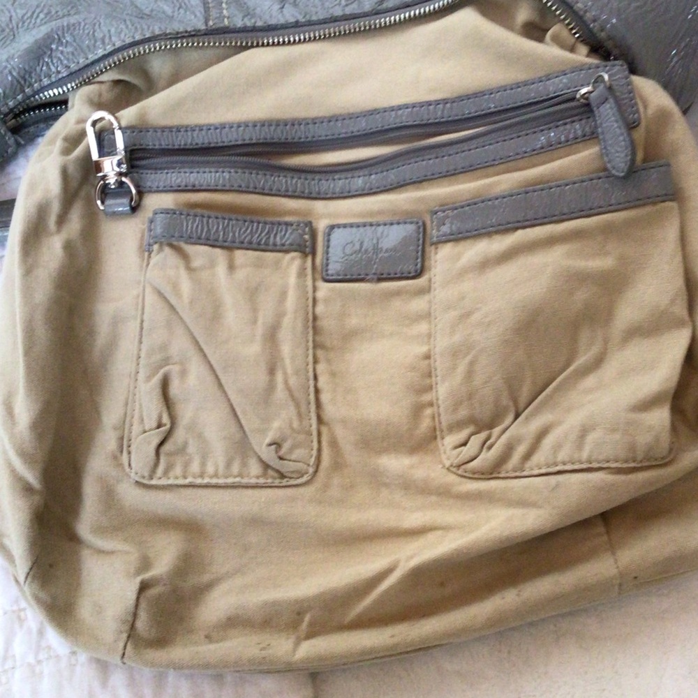 Cole Haan pale grey hobo bag - Picture 6 of 8